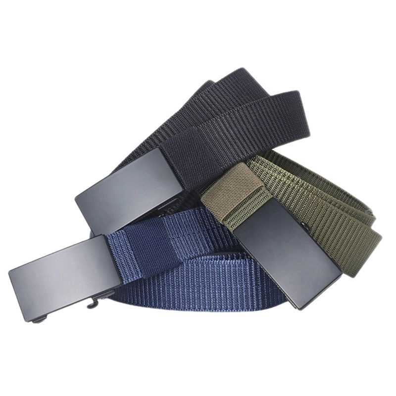 Product image KAHASIL - Ikat Pinggang Sabuk Gesper Pria Nylon Kanvas Kepala Besi Panjang 120cm KHBELT045 all variant ABU